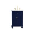 Elegant Lighting 24 in. Single Bathroom Vanity, Blue VF12324BL